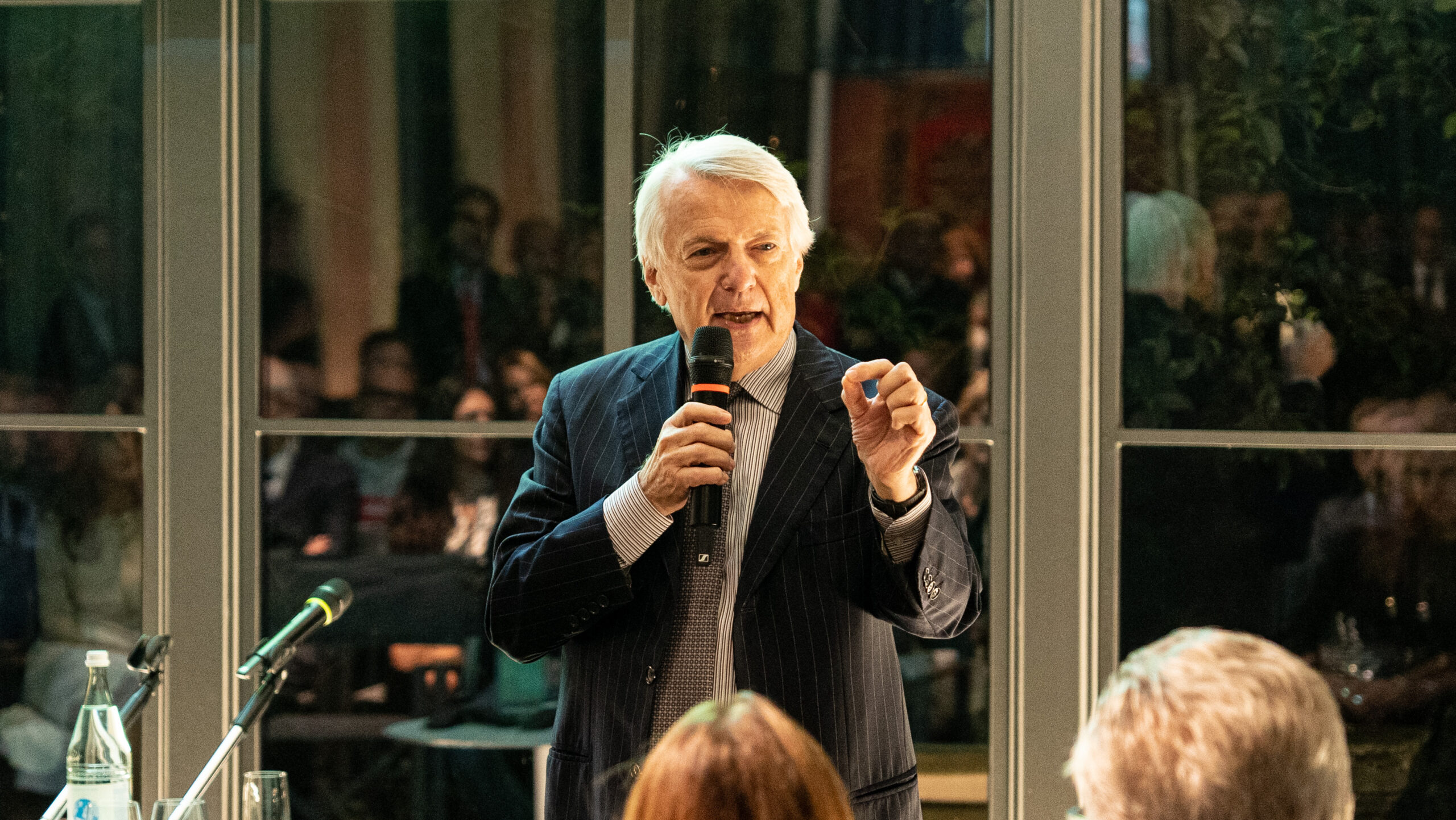 Ferruccio de Bortoli speaking at the launch event of K.hub – Culture & Community.